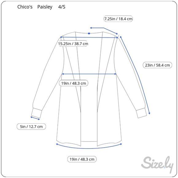 Chicos 0 Purple Brown Paisley Open Front Jacket Blazer Leopard Trim Womens 4/S - Picture 5 of 5